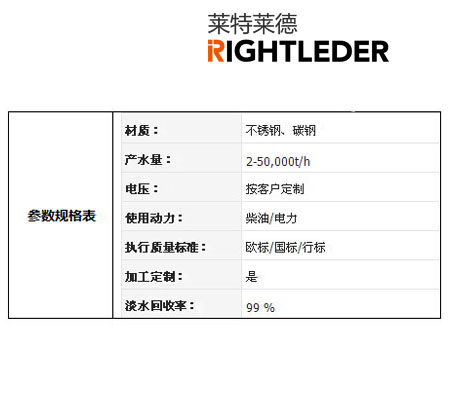 船用反滲透海水淡化設(shè)備參數(shù)